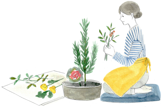盆栽や生花、鑑賞物